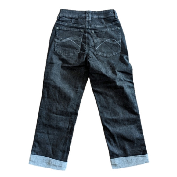 SANTANA Cuffed charcoal Denim Jeans. Size 4 or 6 - Picture 3 of 8